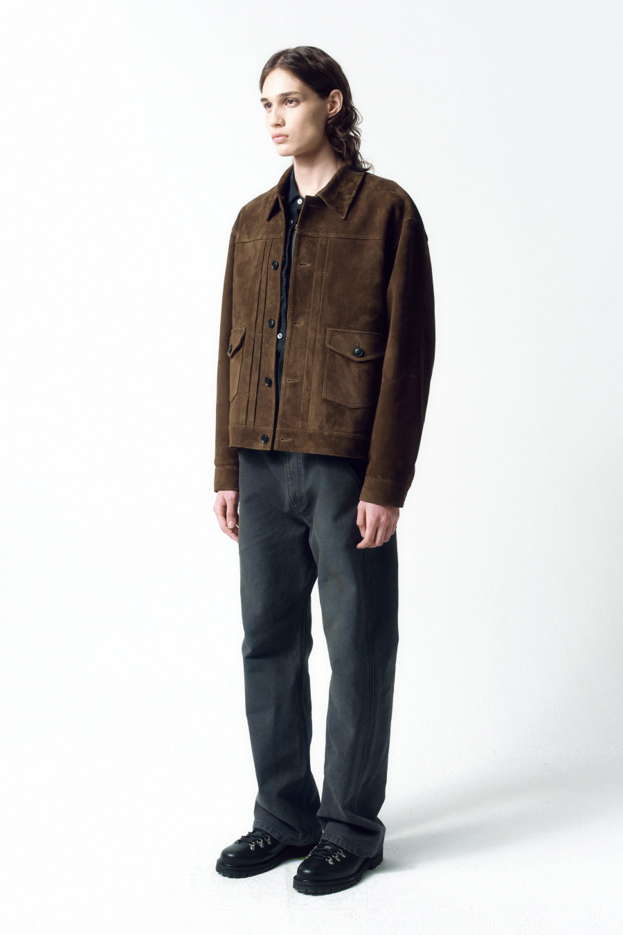 Insilence - Hard Duck Vintage Work Pants (Charcoal) product image 2 | TRAB K-Fashion Australia