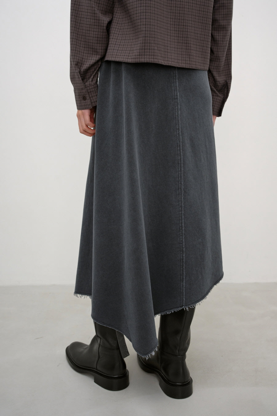 Insilence - Multi-Way Sweat Skirt (Charcoal) product image 4 | TRAB K-Fashion Australia
