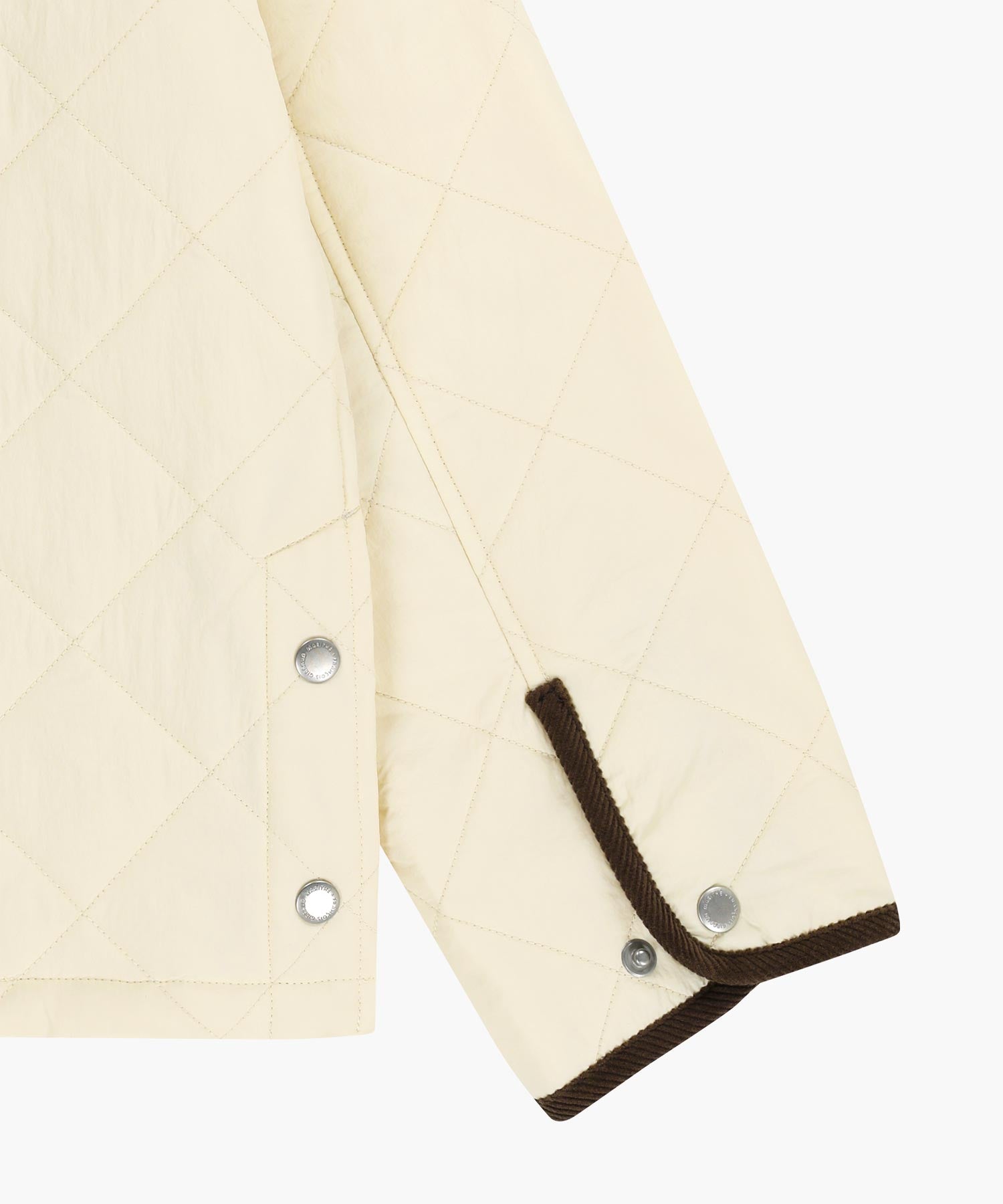 Marithe & Francois Girbaud - Corduroy Collar Quilted Jacket (Ivory) product image 13 | TRAB K-Fashion Australia