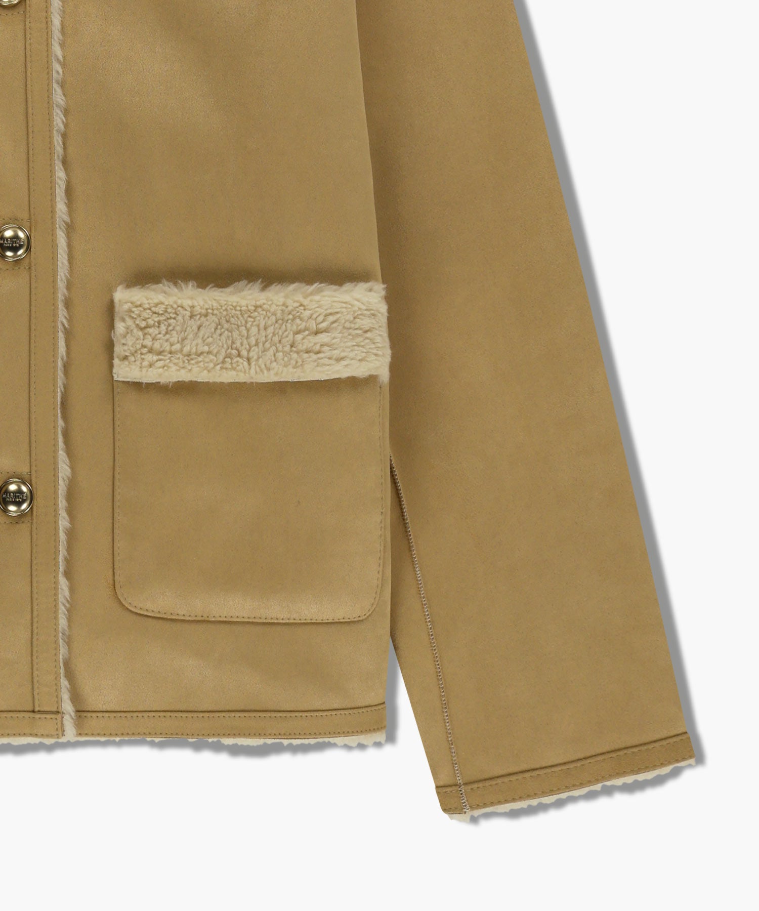 Marithe & Francois Girbaud - Reversible Shearling Jacket (Beige) product image 16 | TRAB K-Fashion Australia