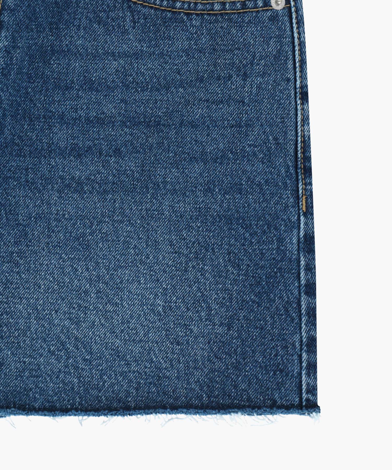 Marithe & Francois Girbaud - Raw Edge Washed Denim Shorts (Blue) product image 13 | TRAB K-Fashion Australia