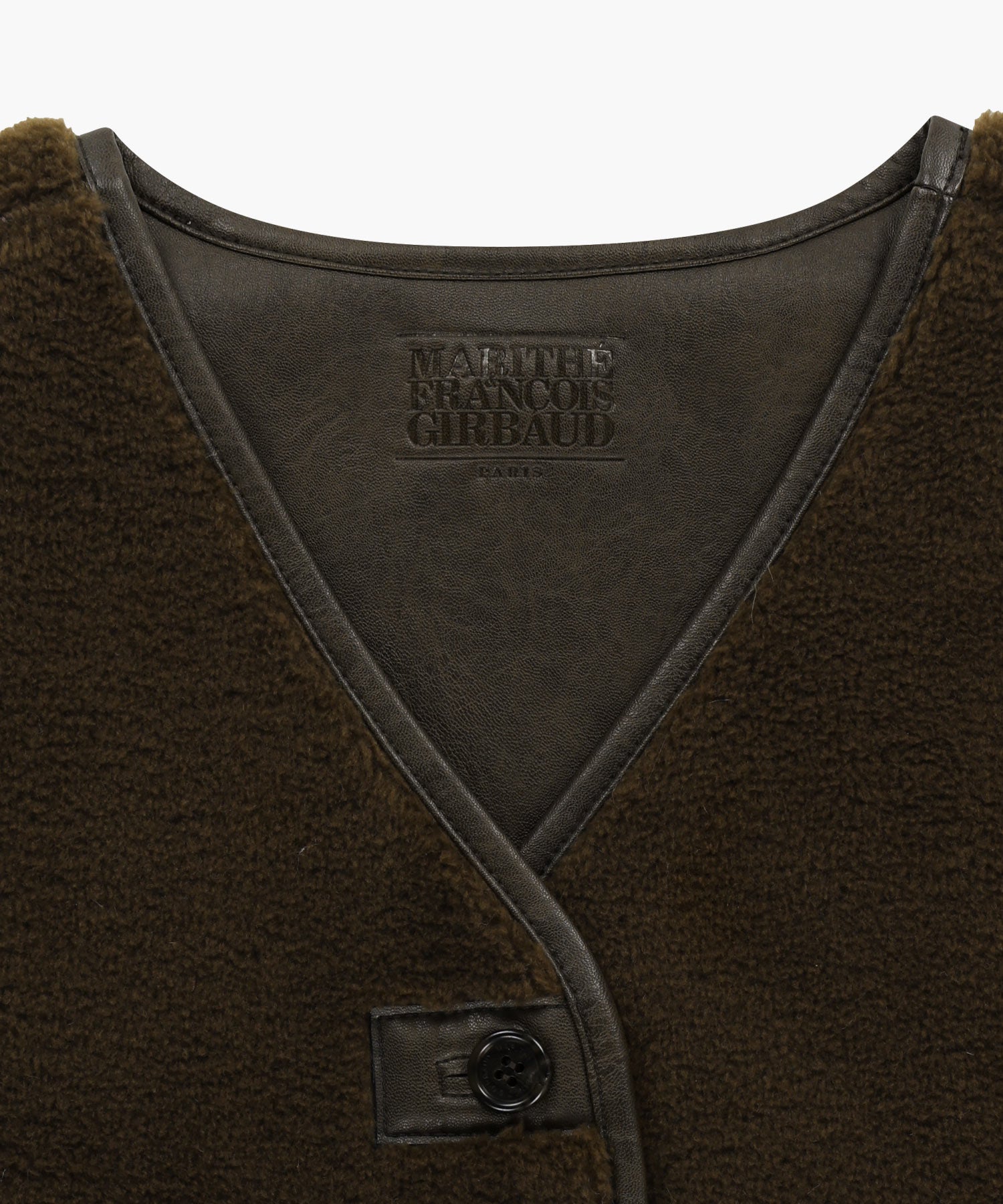 Marithe & Francois Girbaud - Faux Leather Mustang Crop Vest (Brown) product image 13 | TRAB K-Fashion Australia