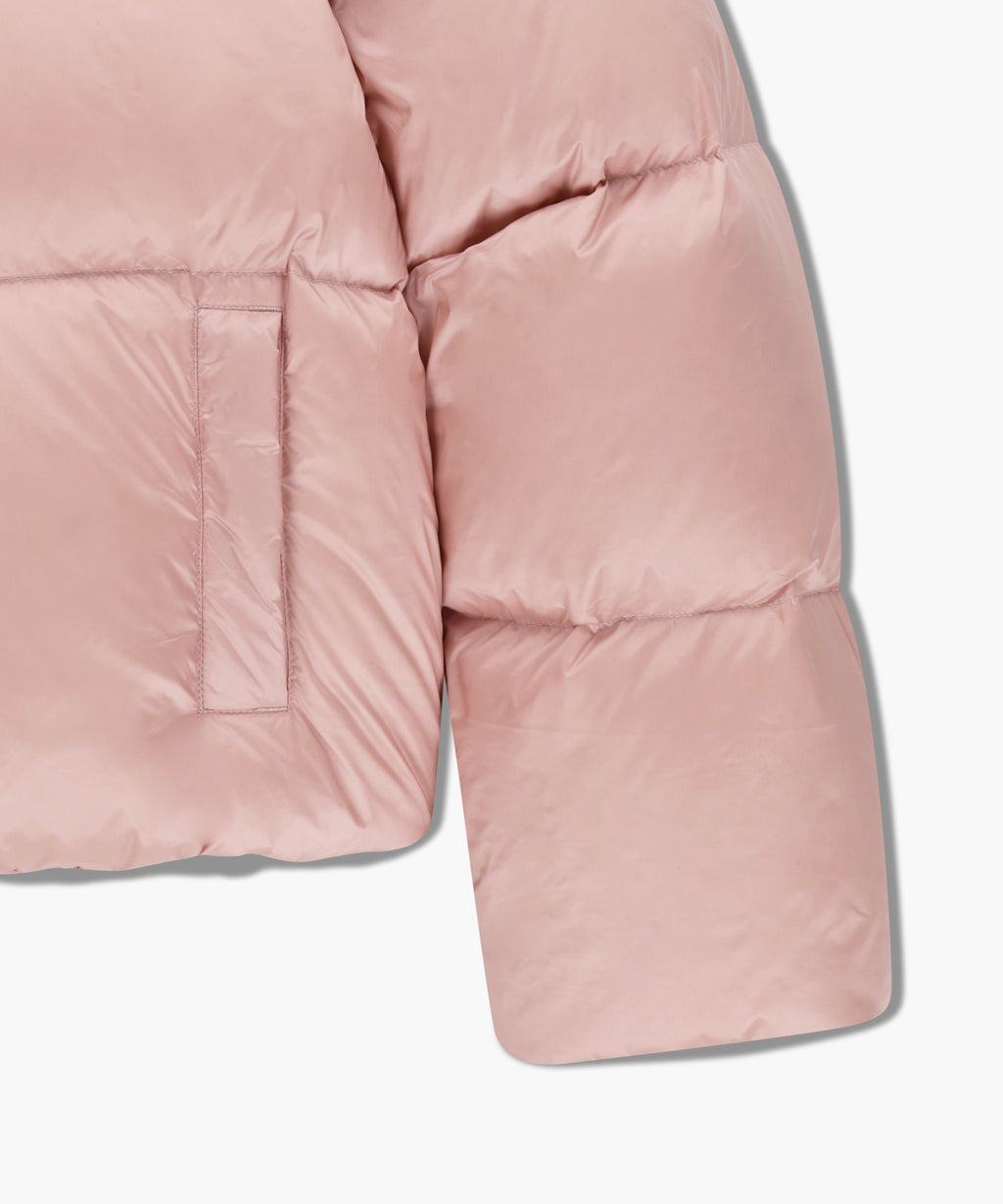 Marithe & Francois Girbaud - Collar Crop Down Jacket (Pink) product image 13 | TRAB K-Fashion Australia