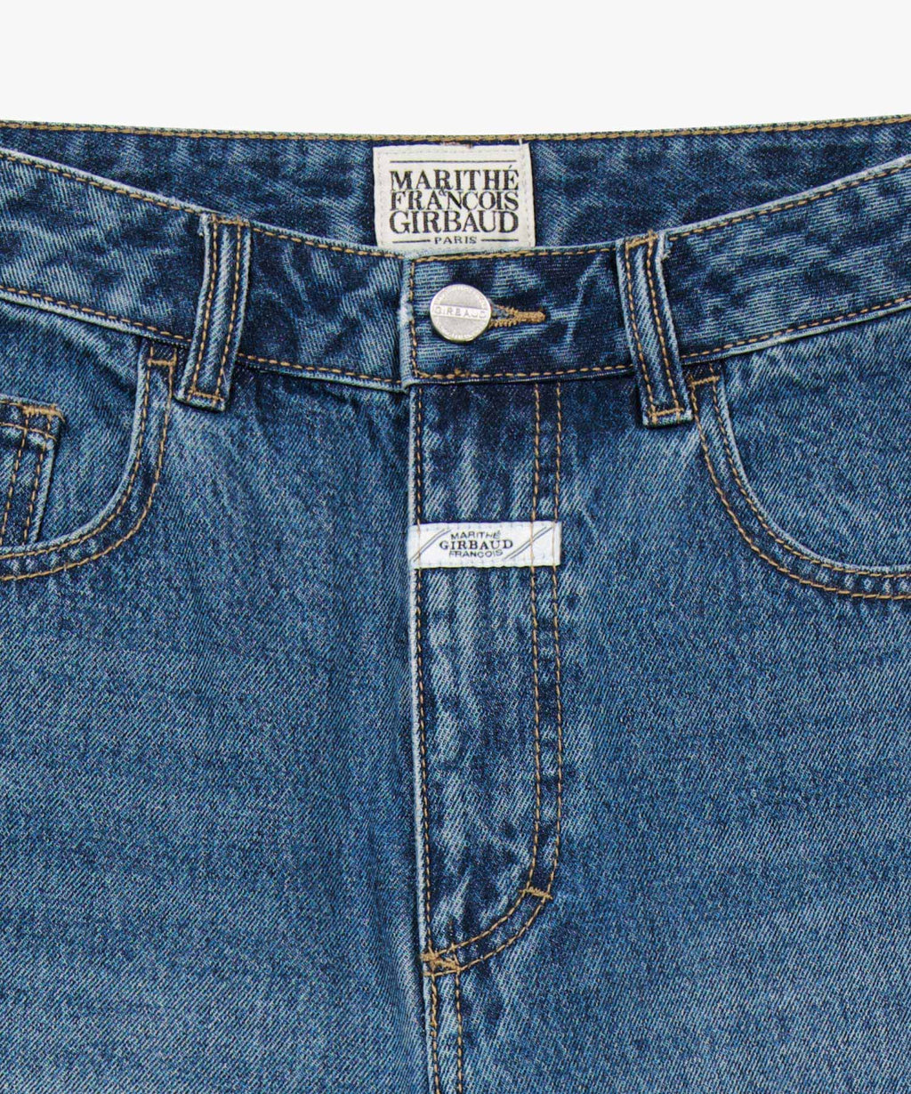 Marithe & Francois Girbaud - Layered Skirt Denim Pants (Blue) product image 15 | TRAB K-Fashion Australia