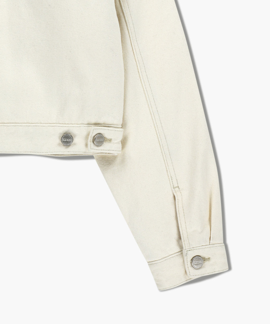 Marithe & Francois Girbaud - Crop Shearling Denim Jacket (Ecru) product image 13 | TRAB K-Fashion Australia