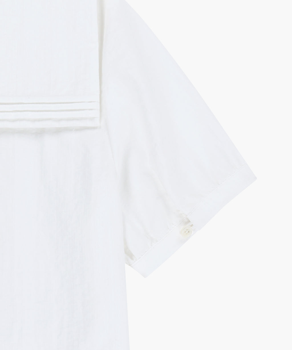 Marithe & Francois Girbaud - Pin Tuck Sailor Half Sleeve Shirt (White) product image 13 | TRAB K-Fashion Australia