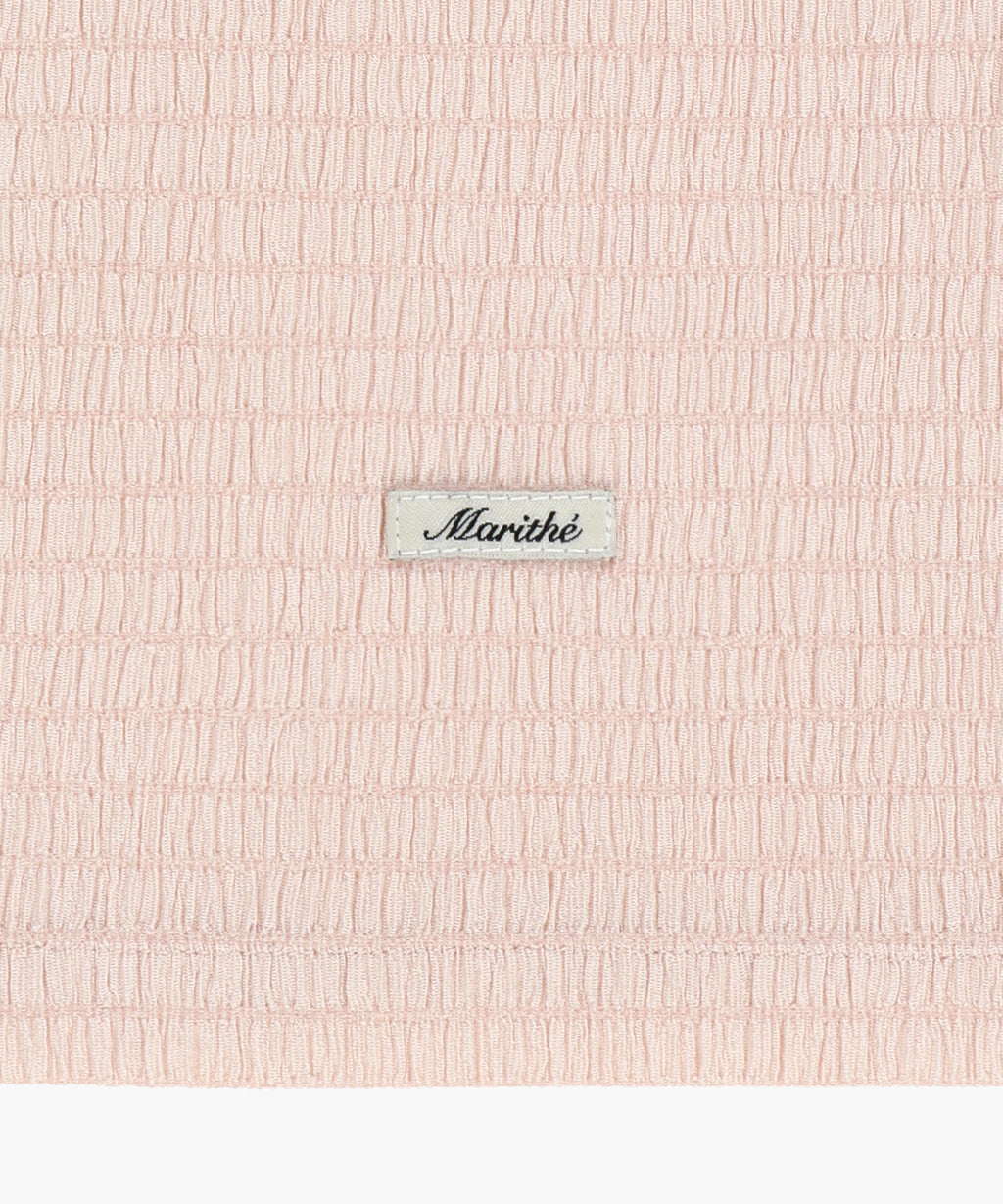 Marithe & Francois Girbaud - Crinkle Sleeveless + Cardigan Set (Pink) product image 13 | TRAB K-Fashion Australia