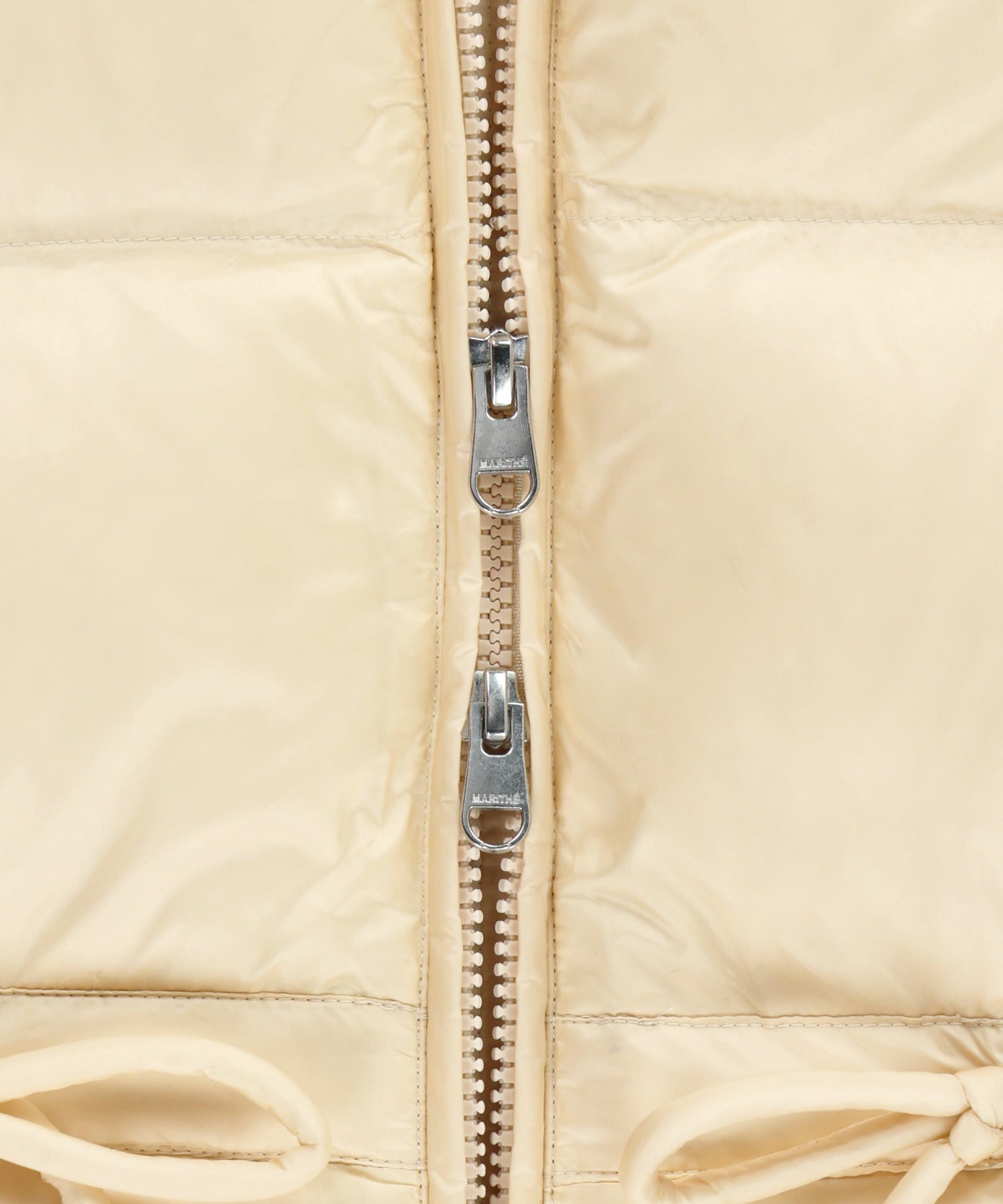 Marithe & Francois Girbaud - Waist String Mid Down Jacket (Light Beige) product image 13 | TRAB K-Fashion Australia