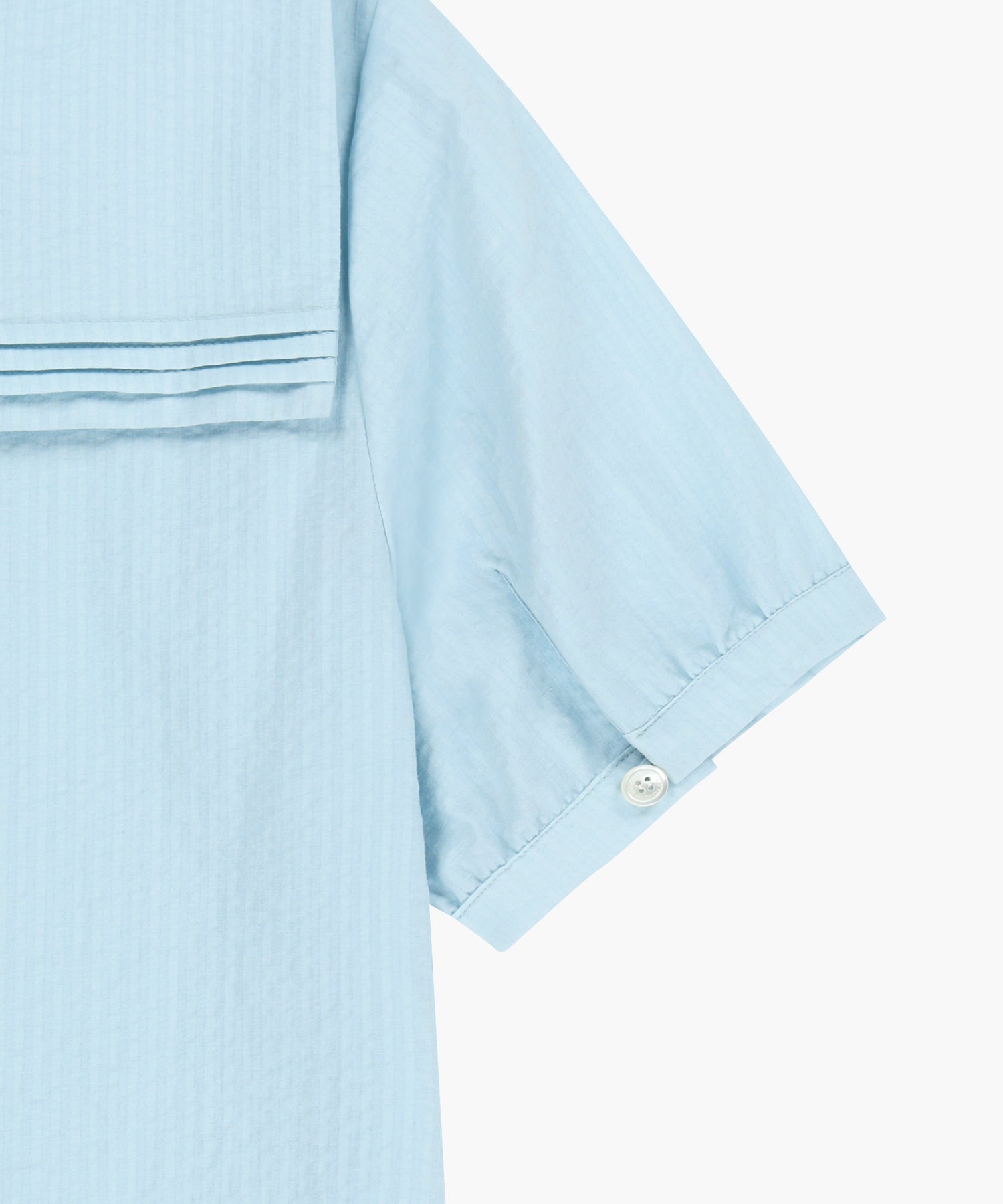 Marithe & Francois Girbaud - Pin Tuck Sailor Half Sleeve Shirt (Sky Blue) product image 13 | TRAB K-Fashion Australia