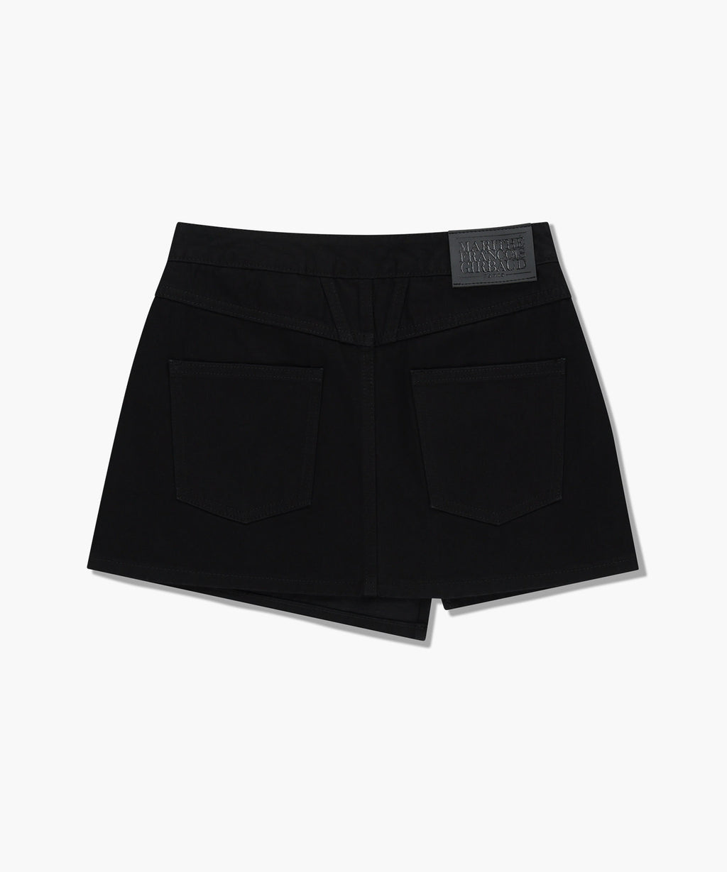 Marithe & Francois Girbaud - Skirt Layered Denim Pants (Black) product image 13 | TRAB K-Fashion Australia