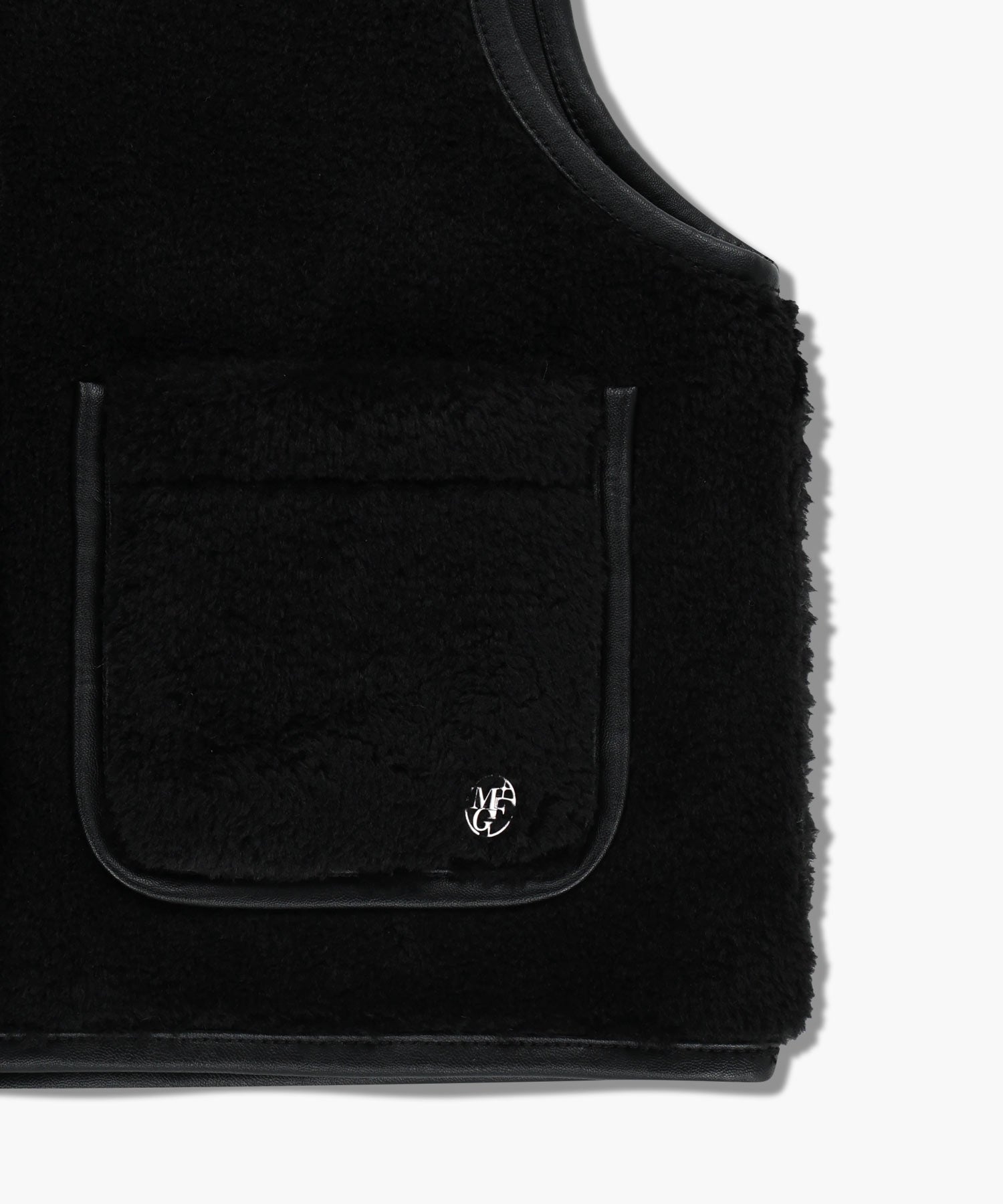 Marithe & Francois Girbaud - Faux Leather Mustang Crop Vest (Black) product image 13 | TRAB K-Fashion Australia