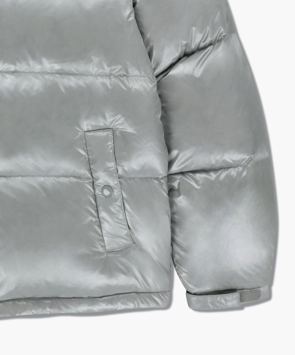 Marithe & Francois Girbaud - Glossy Down Jacket (Light Gray) product image 13 | TRAB K-Fashion Australia