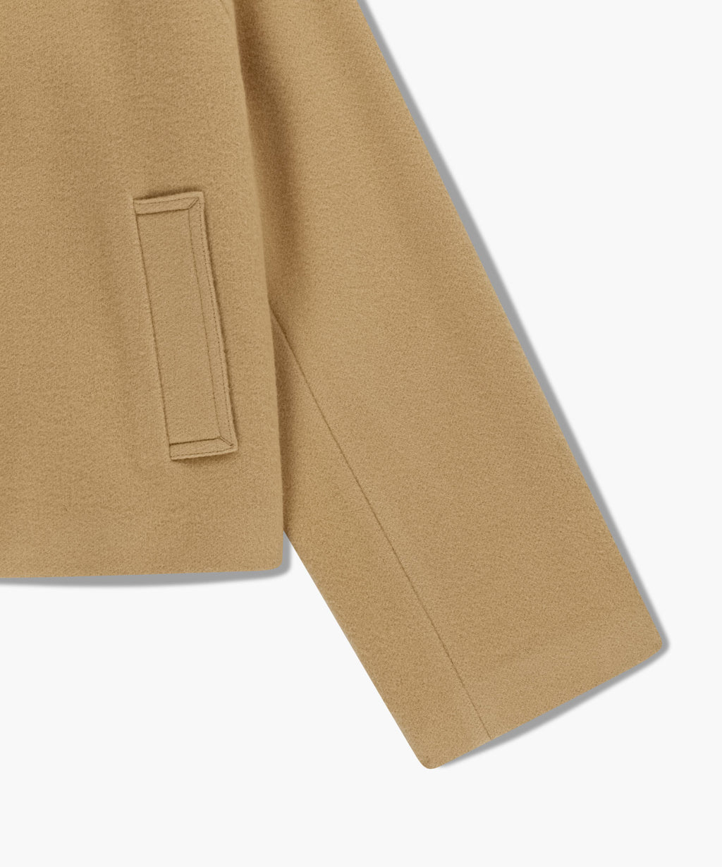 Marithe & Francois Girbaud - Oversized Crop Coat (Beige) product image 13 | TRAB K-Fashion Australia