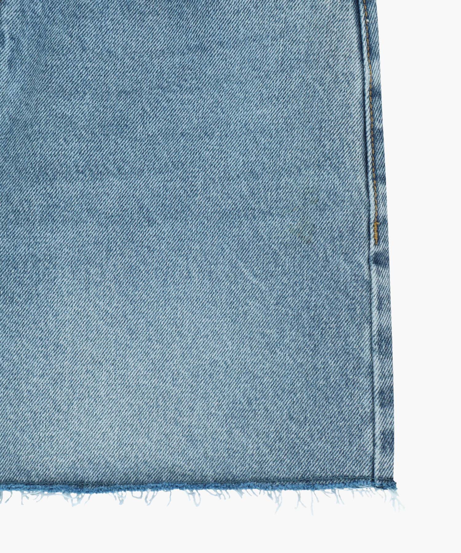Marithe & Francois Girbaud - Raw Edge Washed Denim Shorts (Light Blue) product image 14 | TRAB K-Fashion Australia