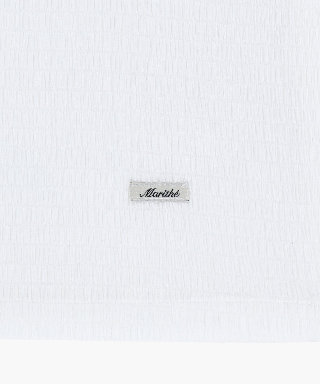 Marithe & Francois Girbaud - Crinkle Sleeveless + Cardigan Set (White) product image 13 | TRAB K-Fashion Australia
