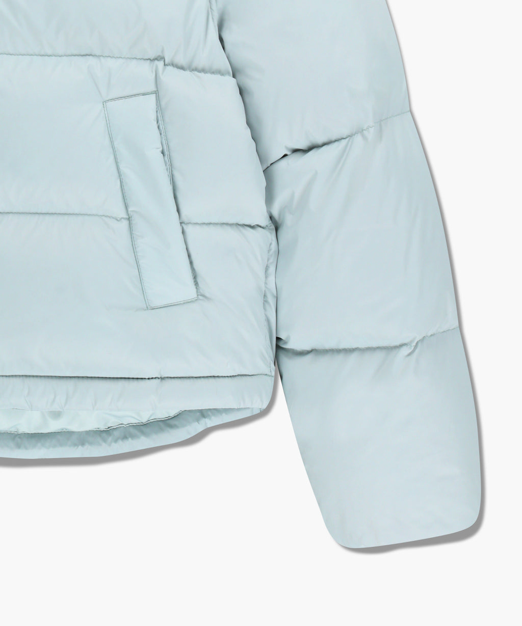 Marithe & Francois Girbaud - Basic Crop Down Jacket (Mint Gray) product image 13 | TRAB K-Fashion Australia