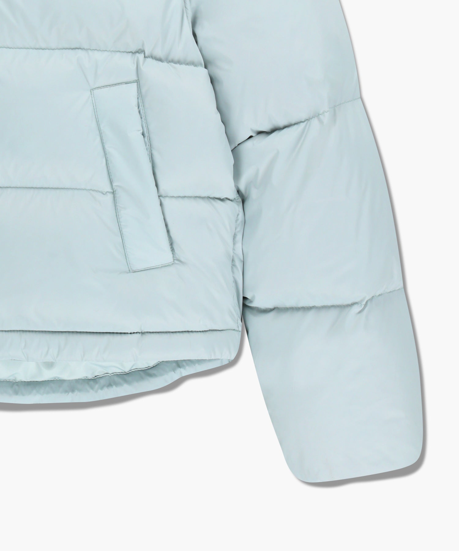 Marithe & Francois Girbaud - Basic Crop Down Jacket (Mint Gray) product image 13 | TRAB K-Fashion Australia