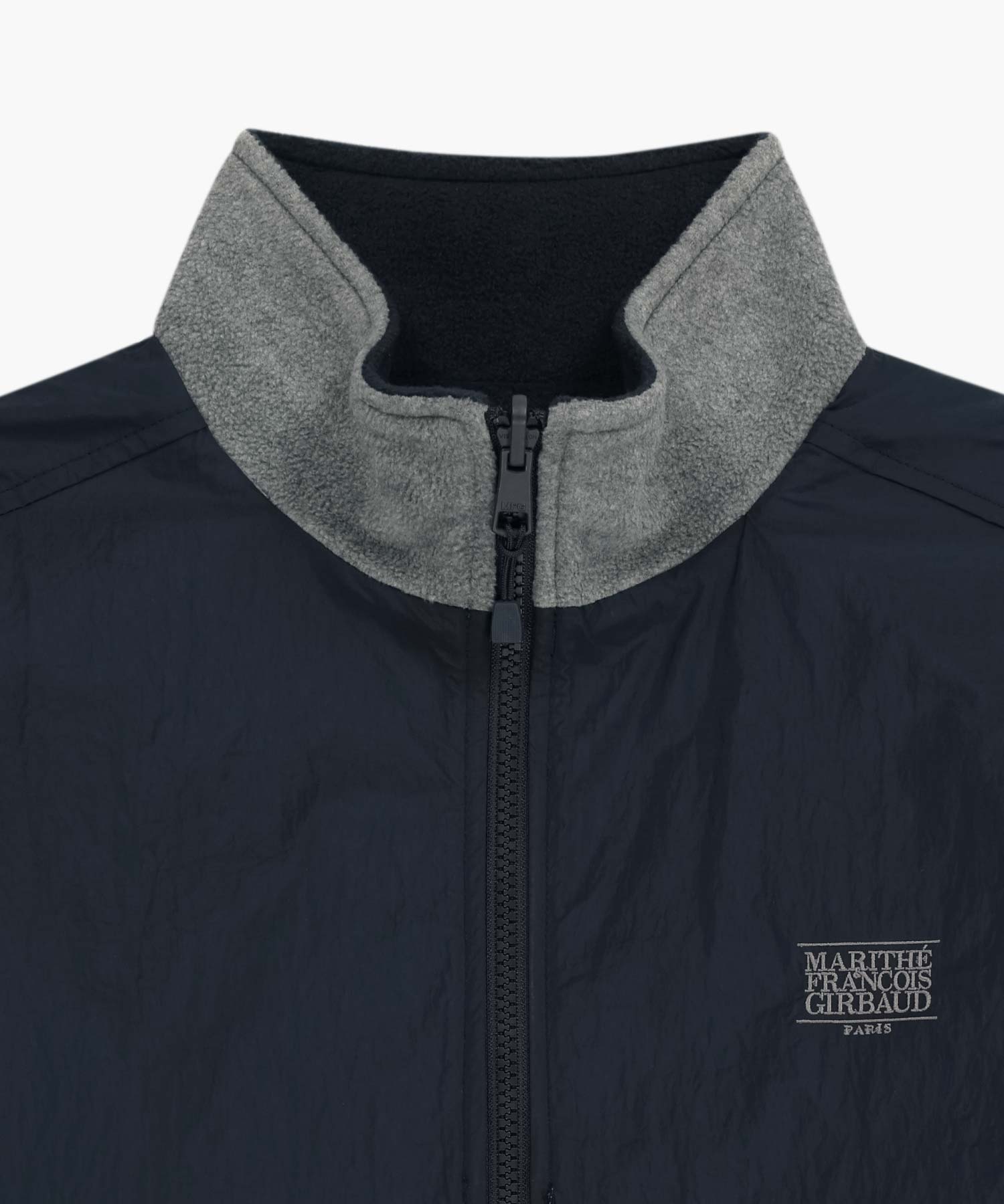 Marithe & Francois Girbaud - Classic Logo Reversible Fleece Jacket (Gray) product image 13 | TRAB K-Fashion Australia