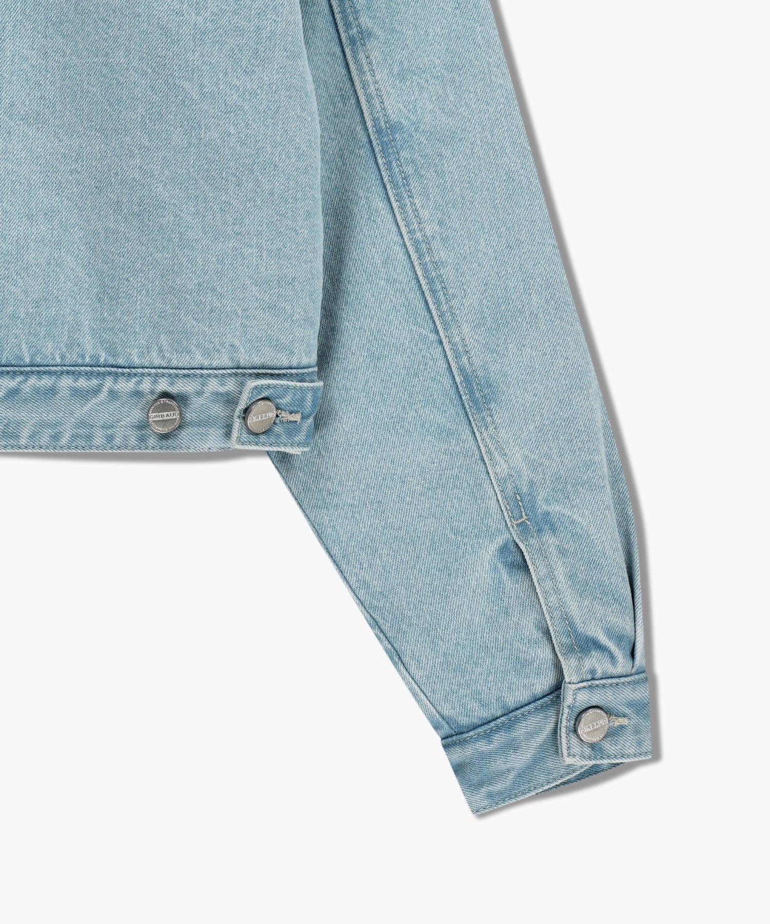 Marithe & Francois Girbaud - Crop Shearling Denim Jacket (Light Blue) product image 13 | TRAB K-Fashion Australia