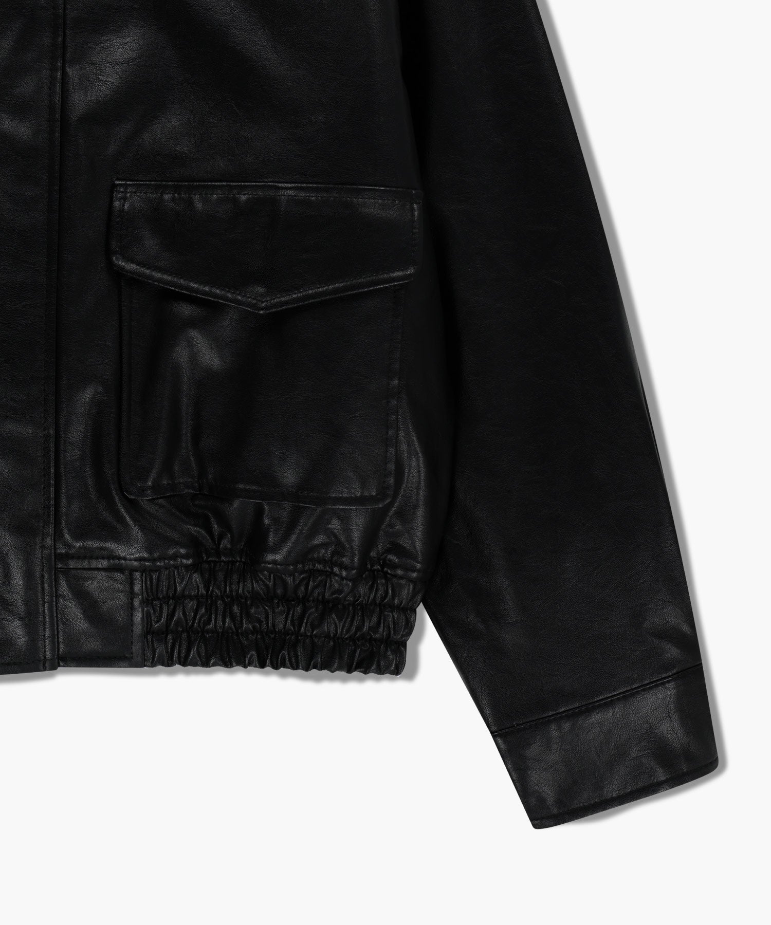 Marithe & Francois Girbaud - Faux Leather Padded Jacket (Black) product image 16 | TRAB K-Fashion Australia