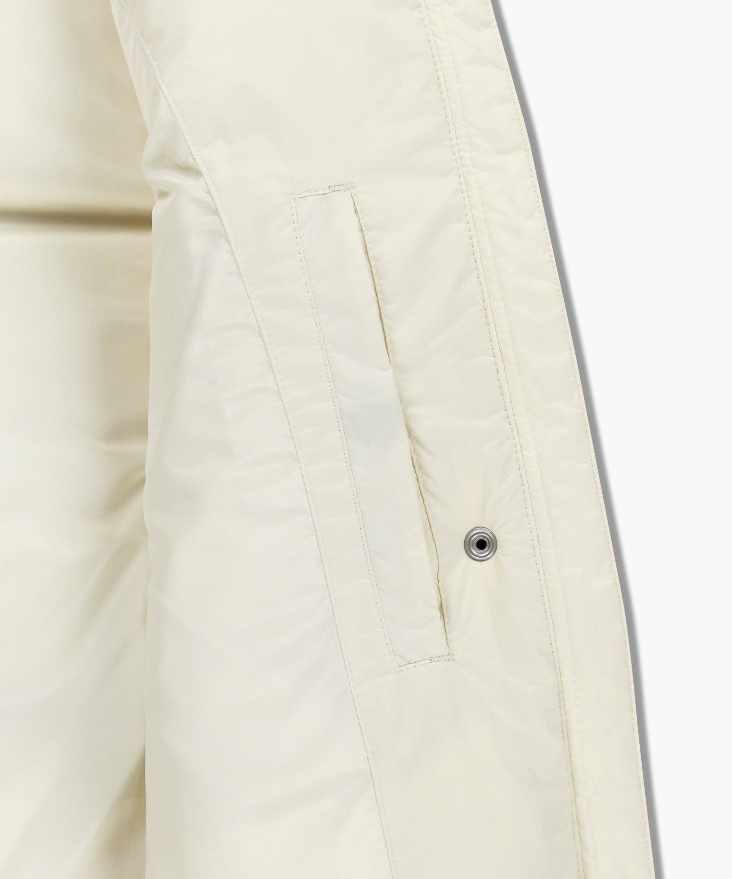 Marithe & Francois Girbaud - Circle Logo Crop Hooded Down Vest (Ivory) product image 13 | TRAB K-Fashion Australia