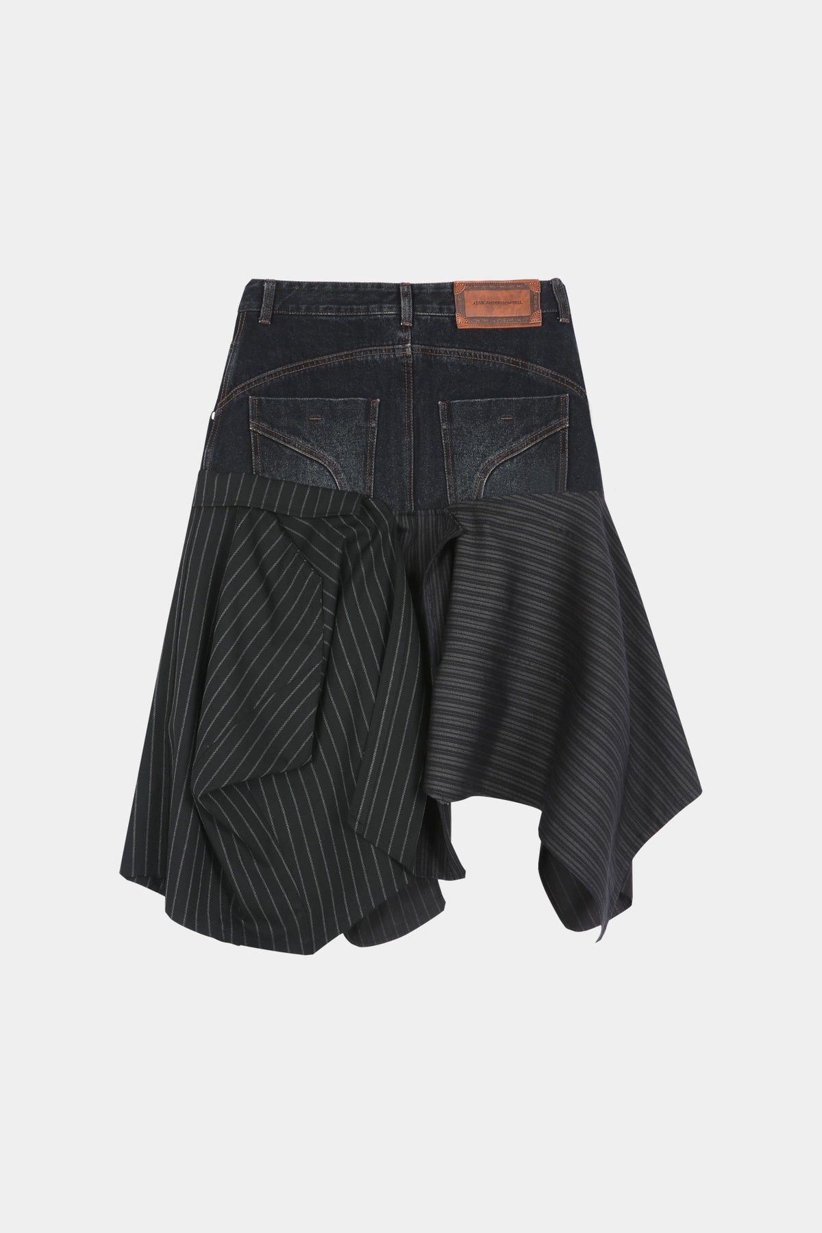Andersson Bell - Reworked Denim Panel Wrap Skirt (Black) product image 12 | TRAB K-Fashion Australia