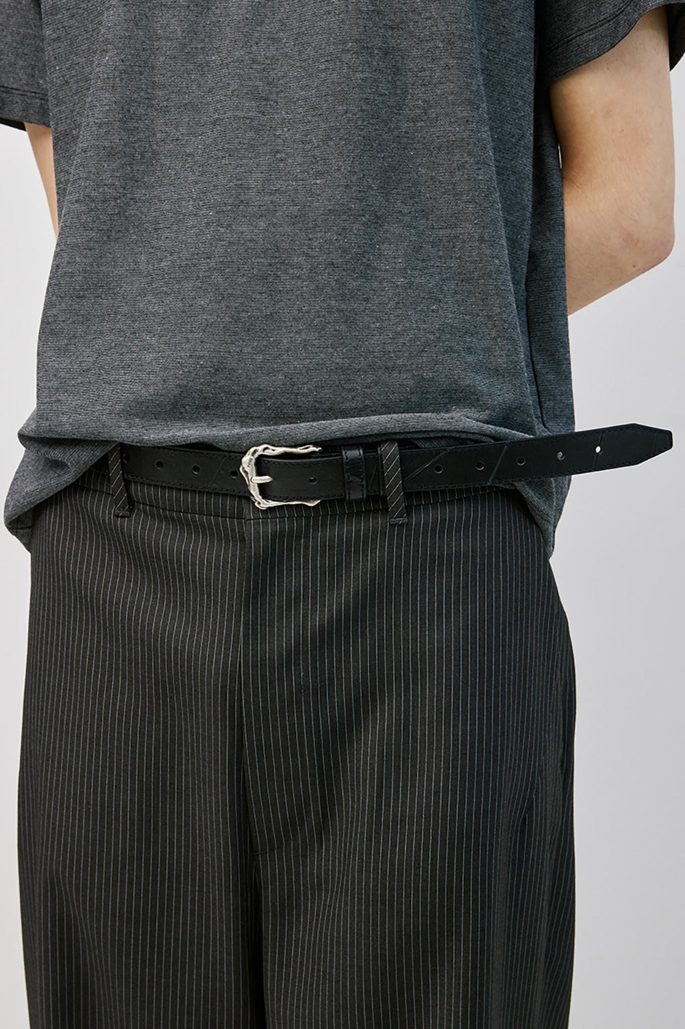 Hatchingroom - Rock Buckle Belt Slash (Black) product image 9 | TRAB K-Fashion Australia