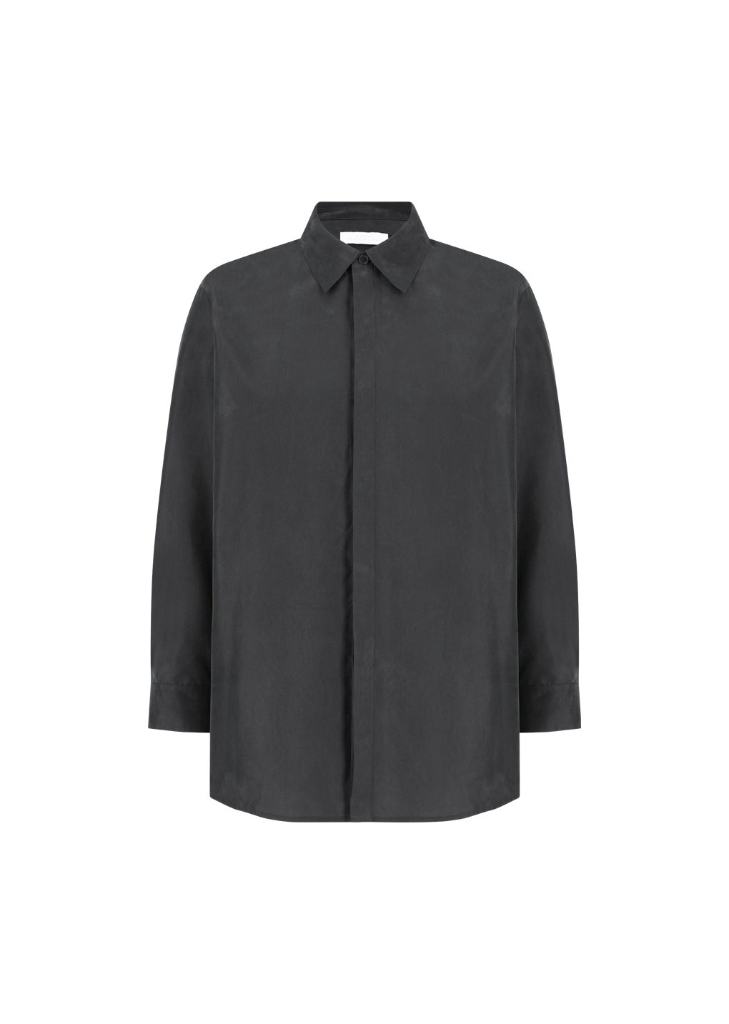 Amomento - Cupro shirt (Charcoal) product image 5 | TRAB K-Fashion Australia