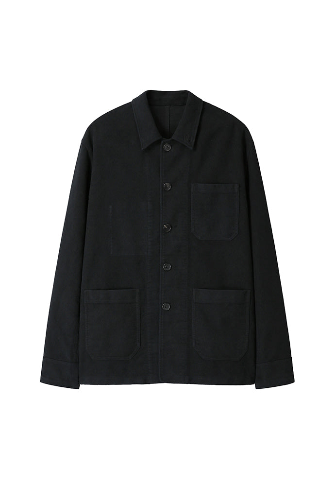 Art if acts - Washed Moleskin French Work Jacket (Faded Black) product image 6 | TRAB K-Fashion Australia