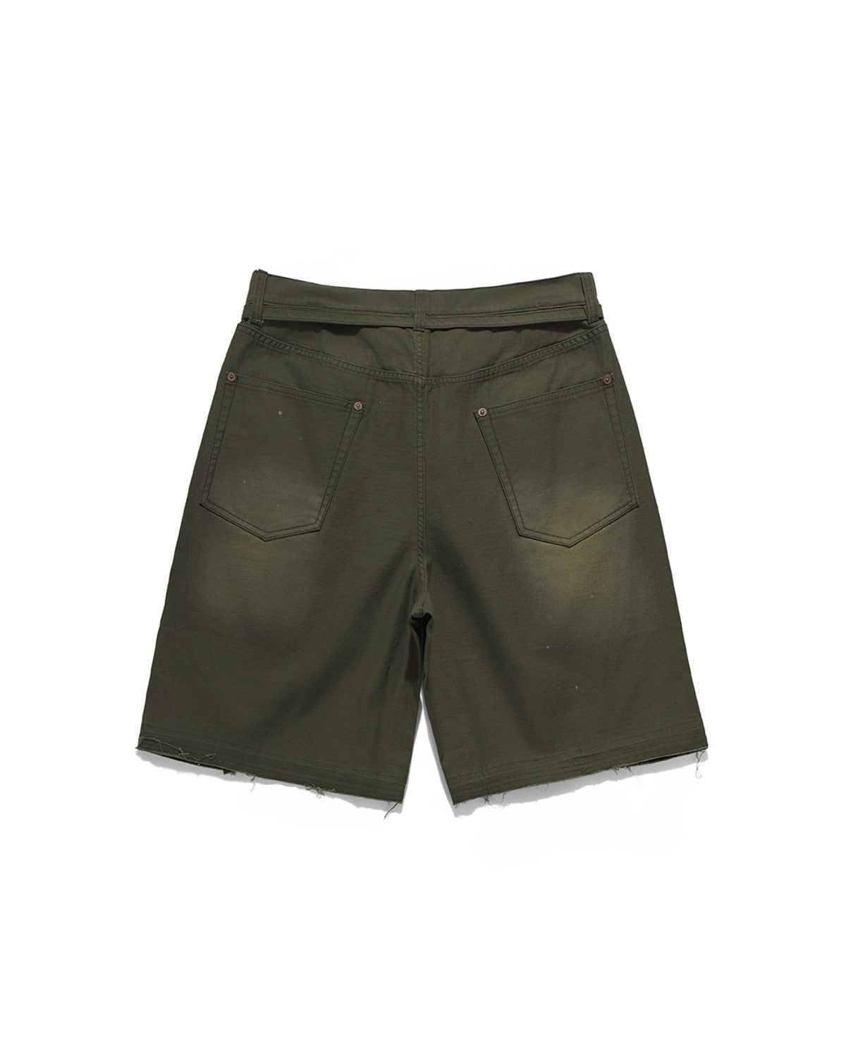 Eastlogue - Curved Outlaw Shorts (Vintage Olive) product image 6 | TRAB K-Fashion Australia