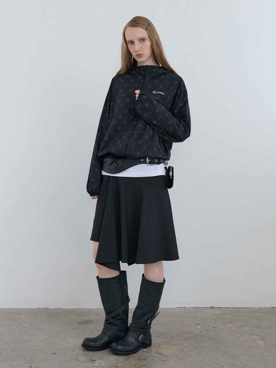 Kijun - Kuromi Shadow Windbreaker (Black) product image 5 | TRAB K-Fashion Australia