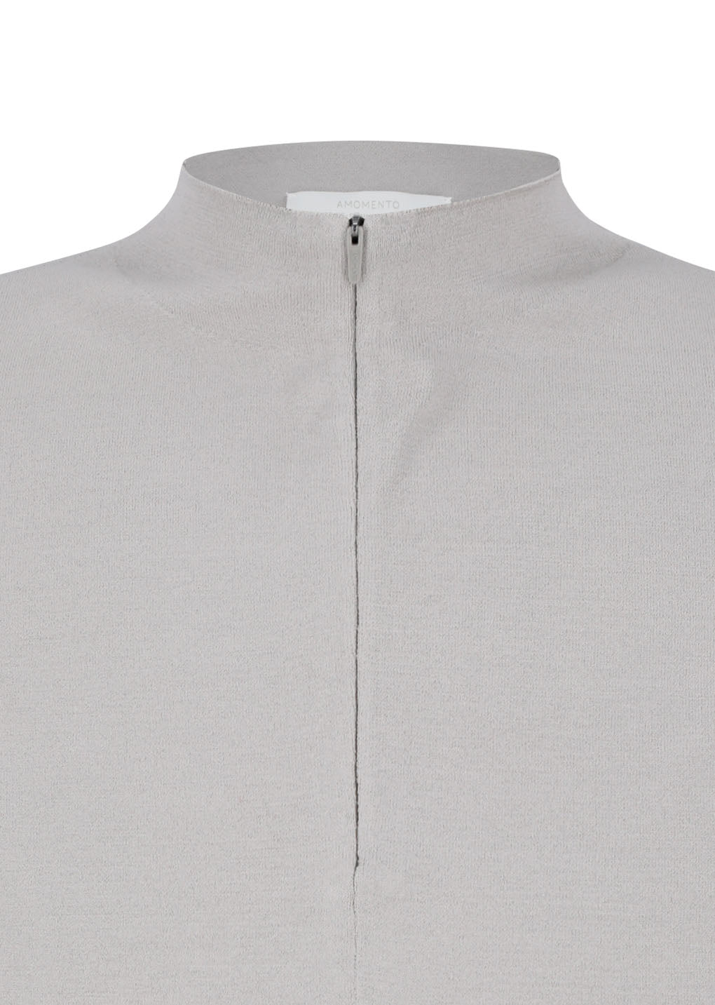 Amomento - Half Zip-up Knit (Grey Beige) product image 4 | TRAB K-Fashion Australia
