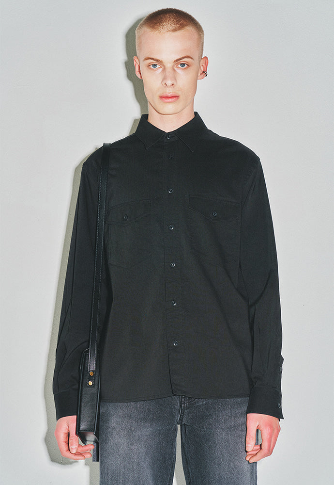 Tonywack - Soft Brushed C/R Western Shirt (Midnight Black) product image 6 | TRAB K-Fashion Australia