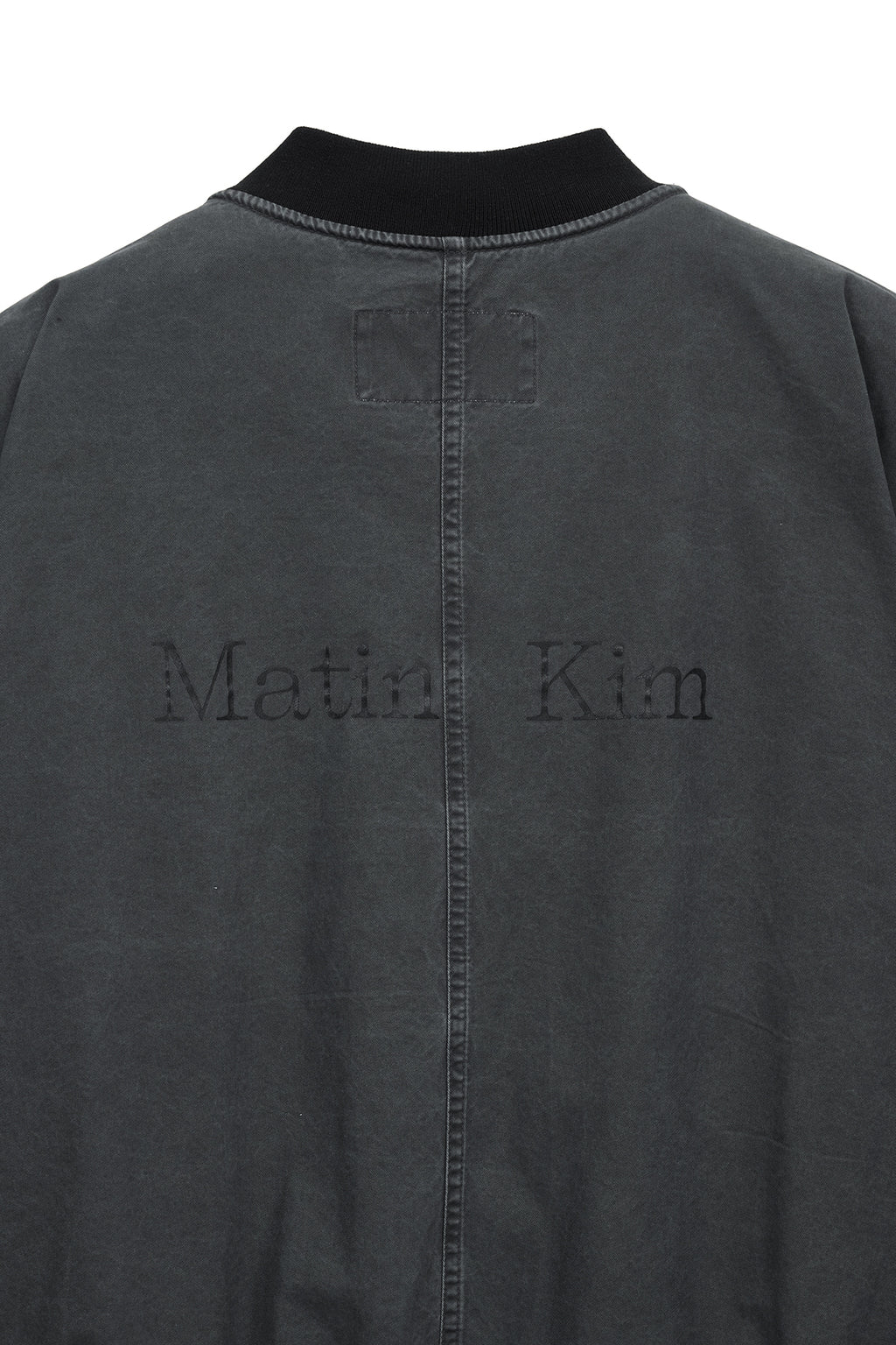 Matin Kim - Vintage Washed Back Logo Jumper (Charcoal) product image 5 | TRAB K-Fashion Australia