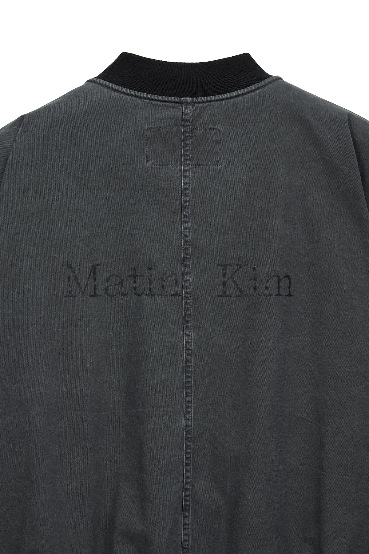 Matin Kim - Vintage Washed Back Logo Jumper (Charcoal) product image 5 | TRAB K-Fashion Australia
