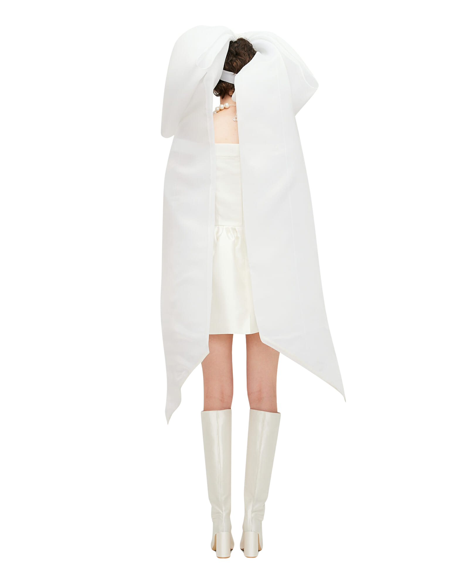 Kimhe Kim - Giant Ribbon Belt (White) product image 4 | TRAB K-Fashion Australia