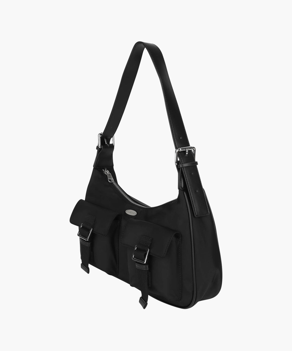 Marithe & Francois Girbaud - Regular Logo 2way Hobo Bag (Black) product image 2 | TRAB K-Fashion Australia