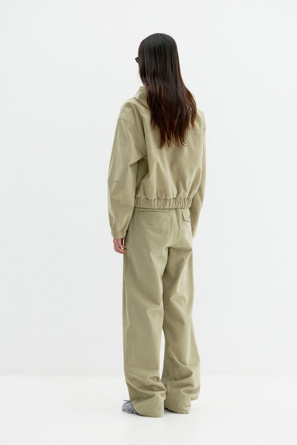Coor - Brushed Cotton Hood Jumper (Khaki Beige) product image 4 | TRAB K-Fashion Australia