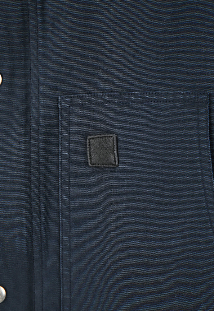 Tonywack - Leather Collar Garment-Washed Chore Jacket (Navy) product image 13 | TRAB K-Fashion Australia