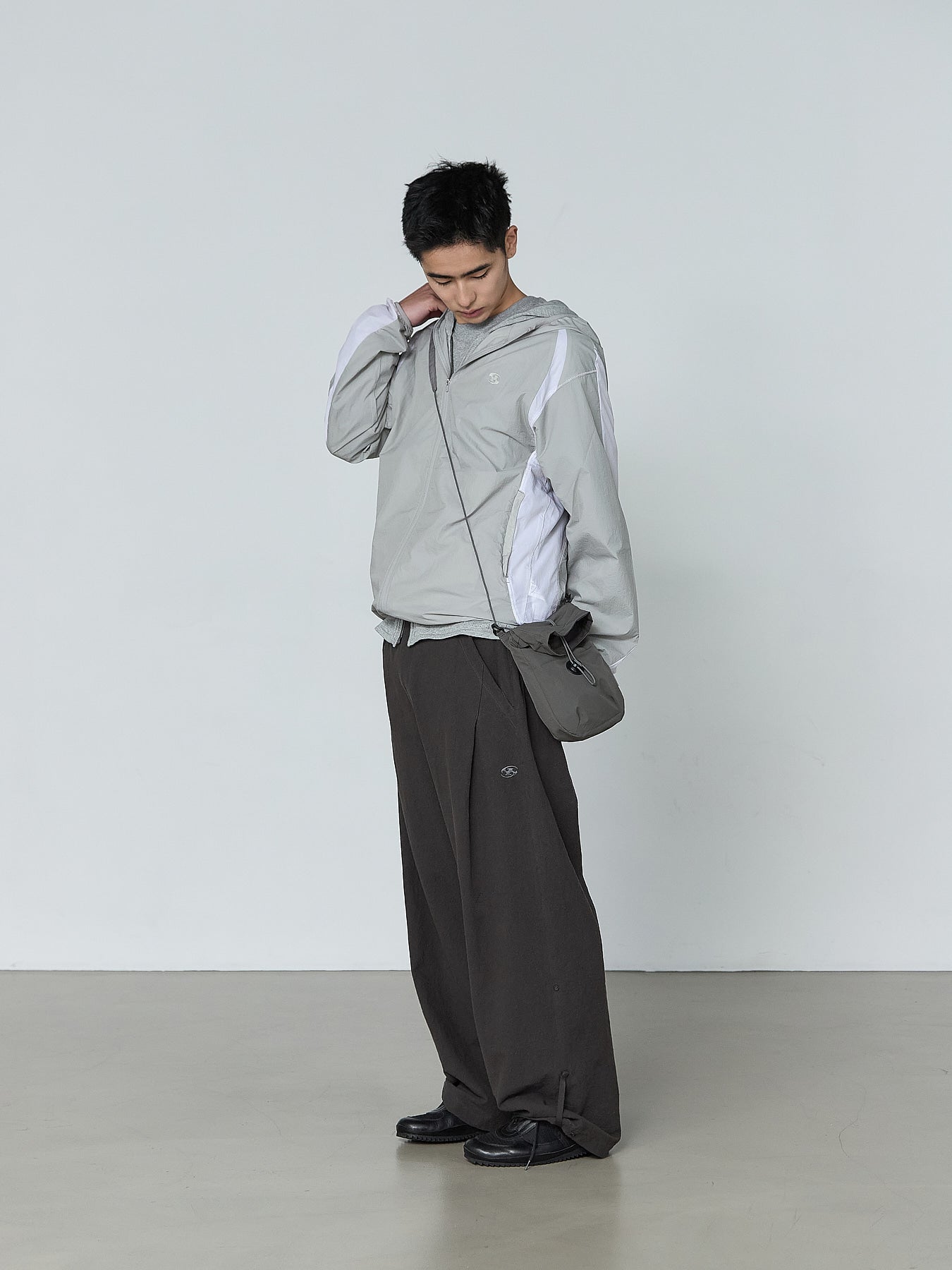San San Gear - Paneled Jacket (Grey) product image 1 | TRAB K-Fashion Australia