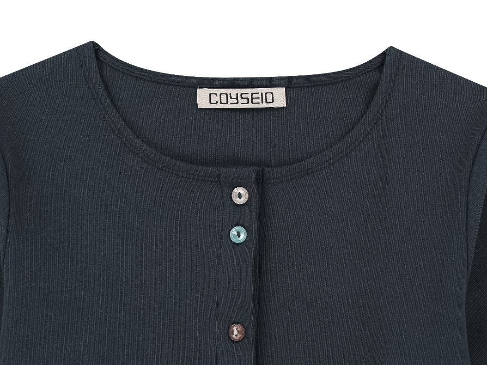 Coyseio - Raw Edge Cardigan (Navy) product image 11 | TRAB K-Fashion Australia
