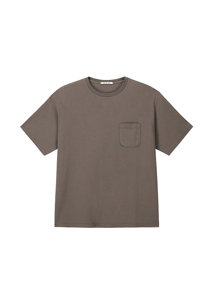 Art if acts - Garment Dyed Pocket T-Shirt (Brown) product image 6 | TRAB K-Fashion Australia