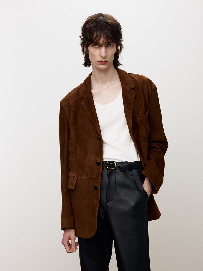 Tonywack - Suede Tailored Jacket (Camel) product image 4 | TRAB K-Fashion Australia