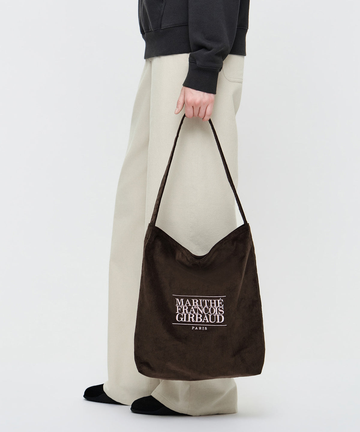 Marithe & Francois Girbaud - Classic Logo Corduroy Bag (Brown) product image 6 | TRAB K-Fashion Australia