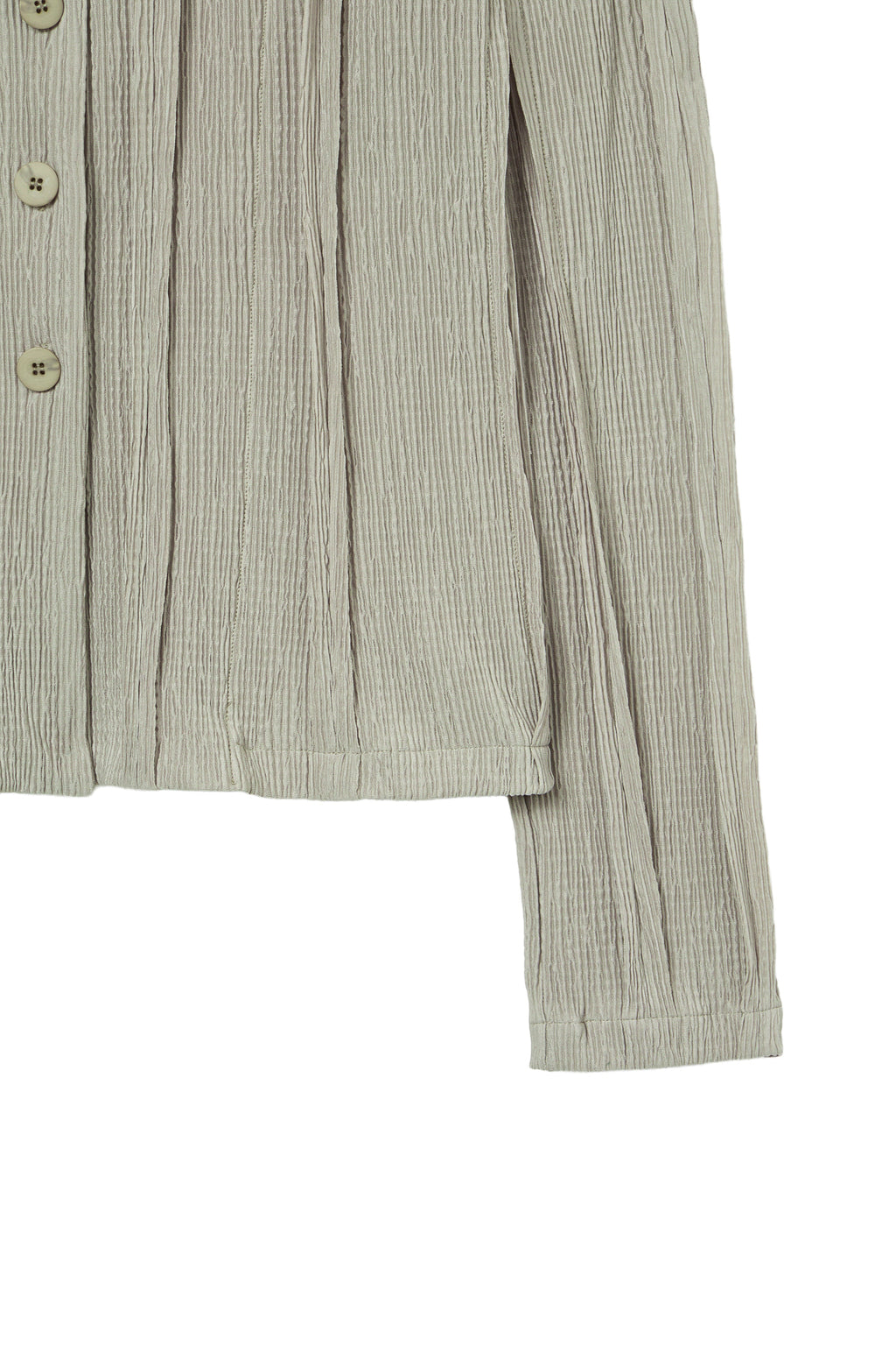 Deinet - Cut Out Pleats Shirt (Khaki) product image 5 | TRAB K-Fashion Australia
