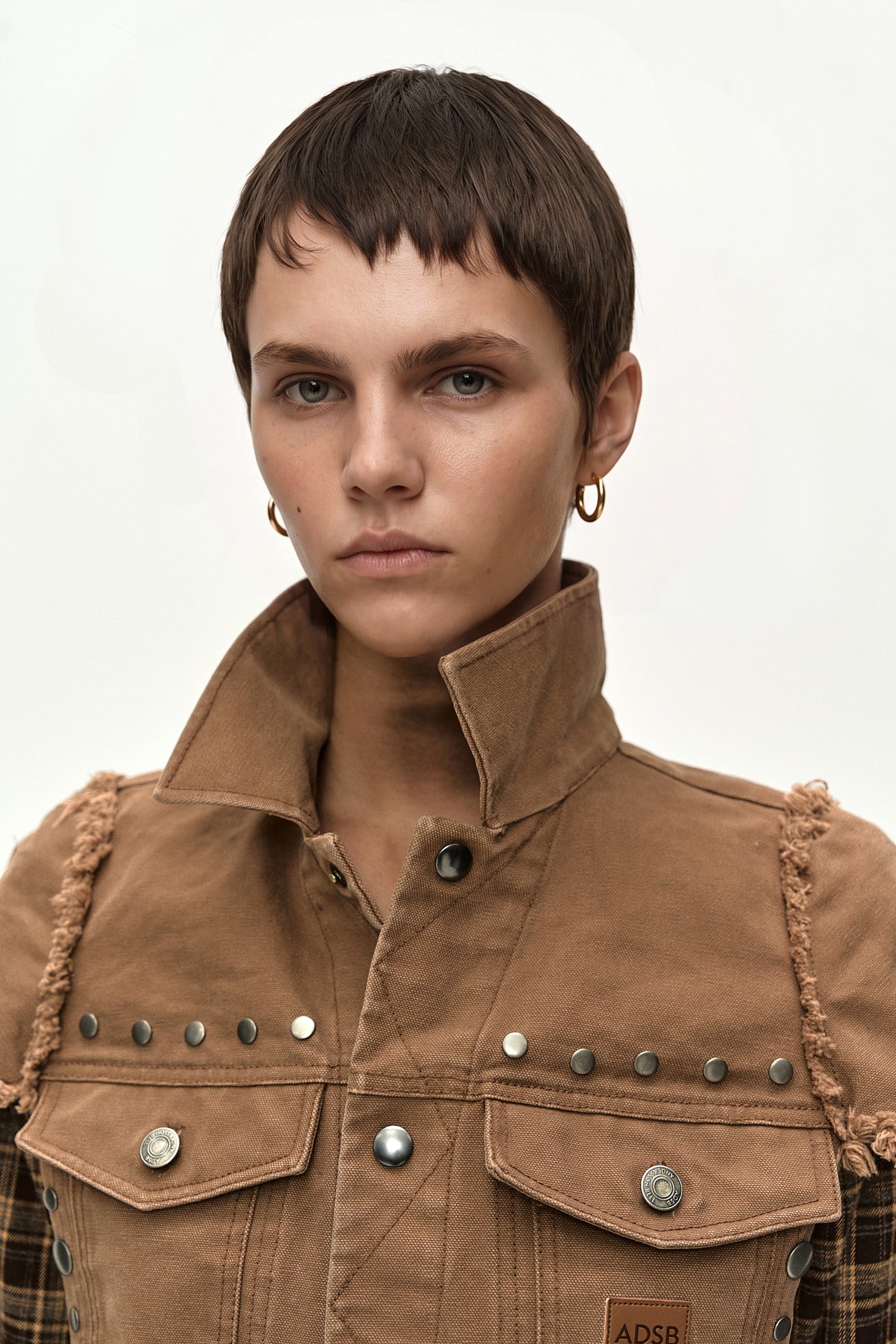 Andersson Bell - Layered Studded Vest Shirt (brown) (Brown) product image 7 | TRAB K-Fashion Australia