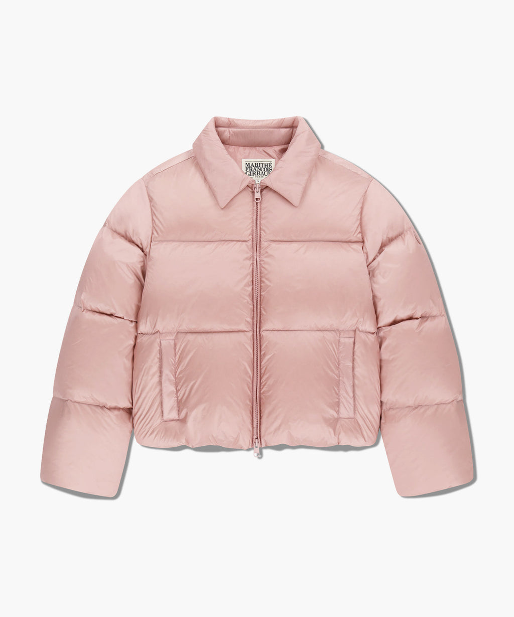 Marithe & Francois Girbaud - Collar Crop Down Jacket (Pink) product image 6 | TRAB K-Fashion Australia