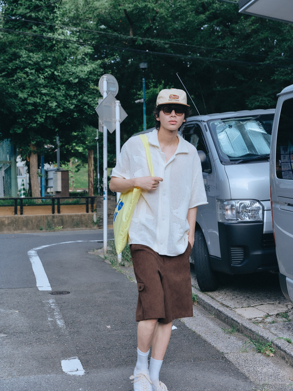 Stu - Graphic Knit Shirt (Cream) product image 9 | TRAB K-Fashion Australia