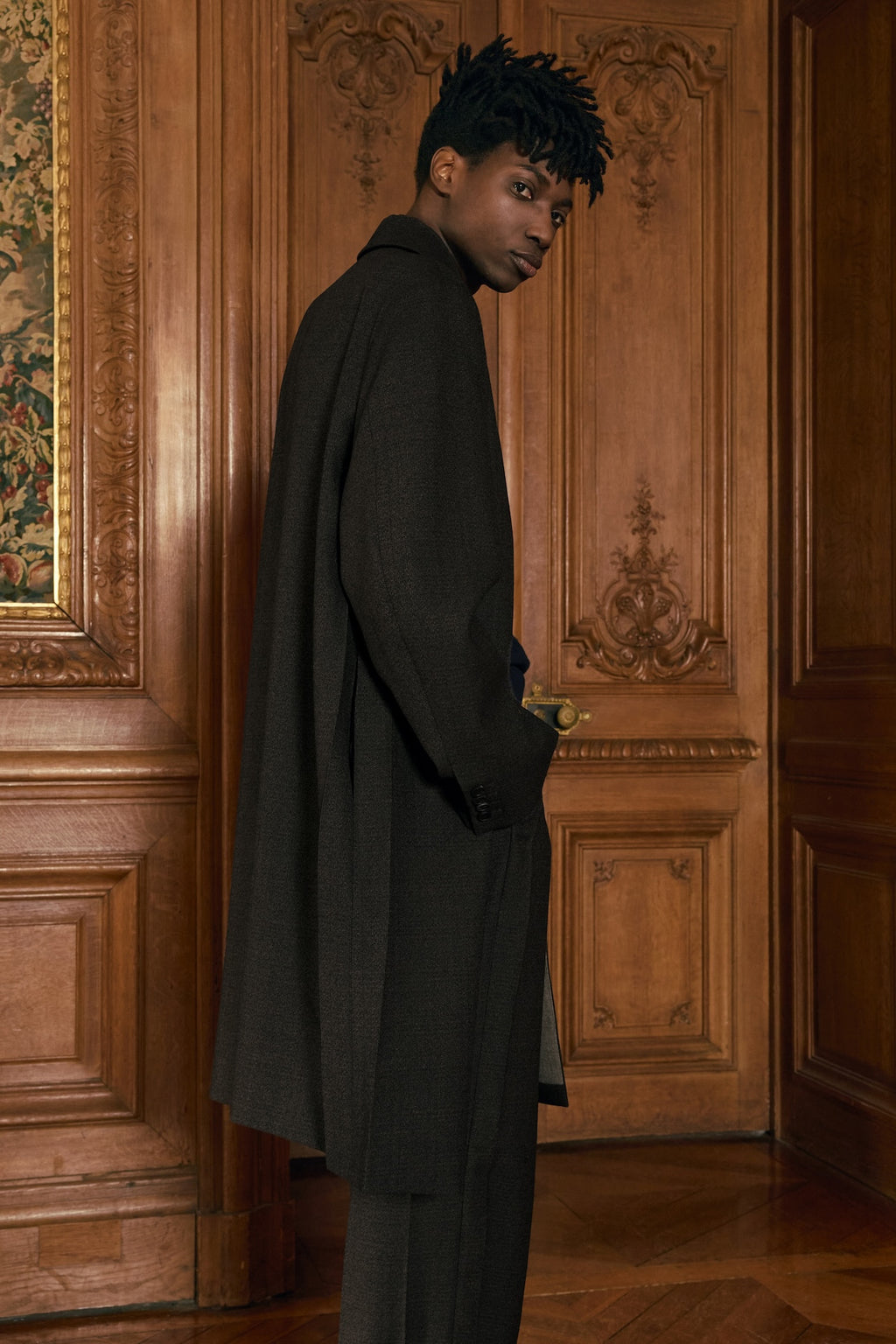 STU - Crease Mac Coat (Brown) product image 7 | TRAB K-Fashion Australia