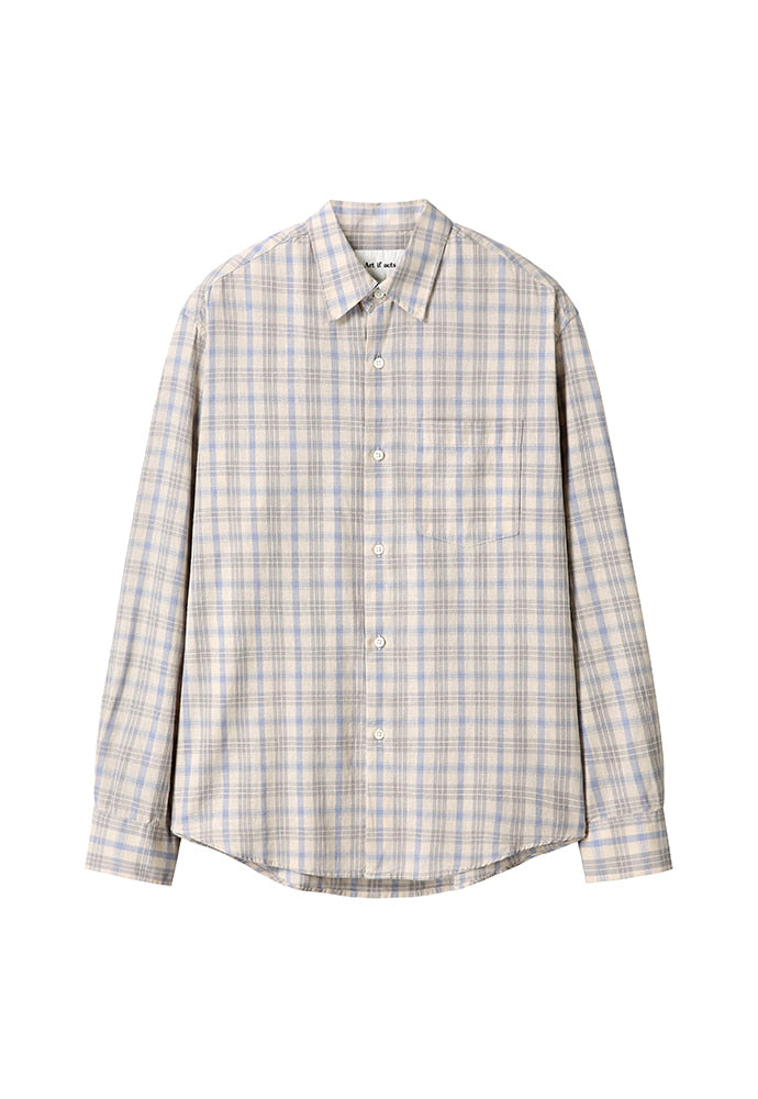 Art if acts - French Check Shirt (Cliff/Blue) product image 5 | TRAB K-Fashion Australia